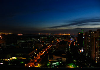 尖刀营销窗外夜景